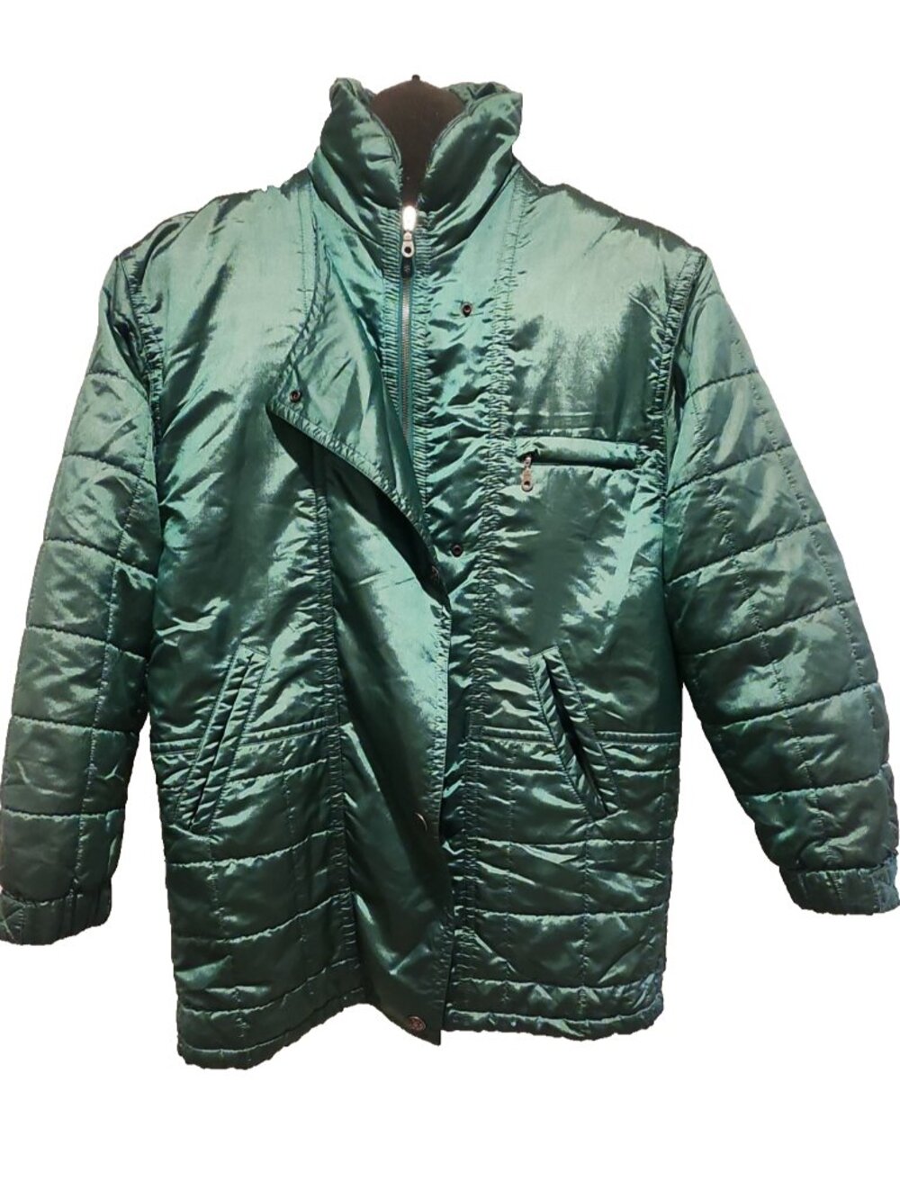 STEILMANN size 10 Womens fall winter Coat green puffer jacket insulated parka